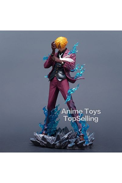Choice Sanji 25cm/9.84in Anime One Piece Figure Sanji Figures Pvc Statue Collection Model Toys for Children