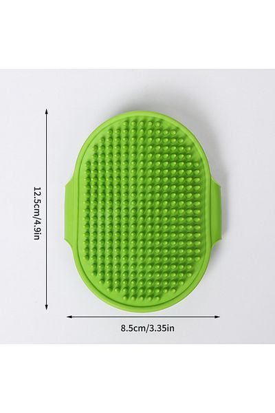 Choice one size green 1PC Soft Rubber Dog Brush Comb Cat Bath Brush Rubber Glove Hair Fur Grooming Massage
