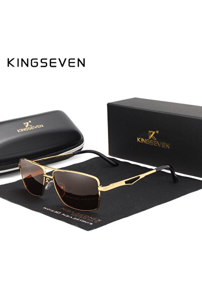 Choice BROWN KINGSEVEN Brand Designer Polarized Sunglasses For Driving Men Sq...
