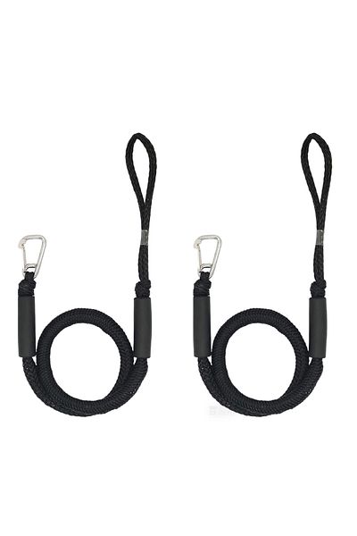 Choice 2PCS Black 1/2PCS Dock Lines Elastic Marine Rope Bungee Cords Shock Ties for Kayak Watercraft Jet Sk
