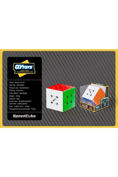 Choice Warrior M UV show QiYi QiYi Warrior M 3x3 UV coated Stress Relief Puzzle Racing Magic Cube Speed Gam