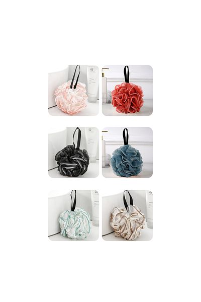 Choice random color 30-40g Soft Bath Ball PE Foam Bath Flower Non-Spilling Pearl Rubbing Back Massage Foami