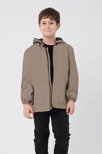 firststops Boy's Mink Lined Water and Windproof Hooded Double Zipper Raincoat
