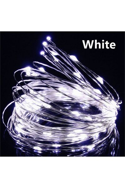 Acosh neon 1m Eu Plug White Usb Led Fairy Lights Copper Wire String 20m 200led Holiday Outdoor Lamp Garland For