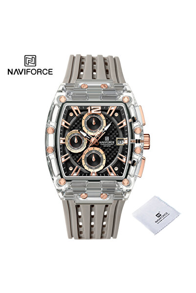 Choice ساعة NAVIFORCE الجديدة للرجال من SRGGY، كوارتز متعددة الوظائف، كرونوغر...