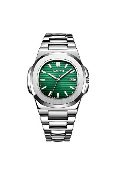 Choice ساعة كوارتز رجالية فاخرة جديدة باللون الفضي والأخضر 2024 مقاومة للماء ...