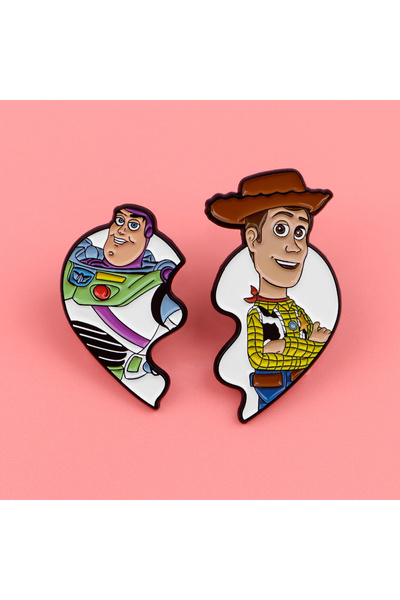 Choice شارات دبوس مطلية بالفضة عليها رسومات لطيفة وشخصيات كرتونية على حقيبة ا...