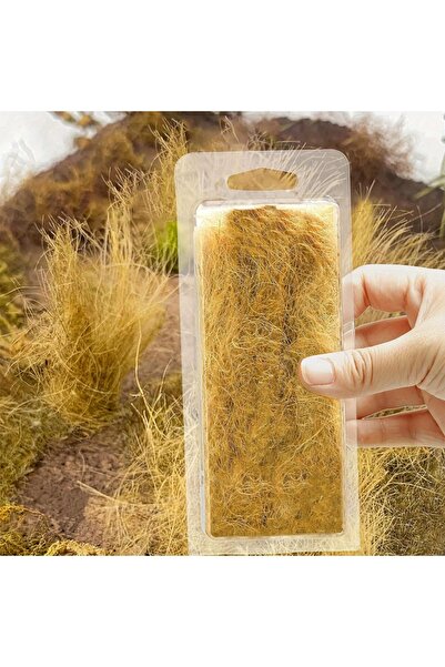 Choice Yellow 1 Box Miniature Static Grass Tufts Model, Realistic Grass Clust...