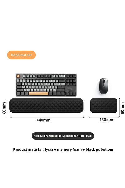Choice BD-Black plus small Keyboard mouse wrist rest ergonomic office typing protect relax wrist memory foa