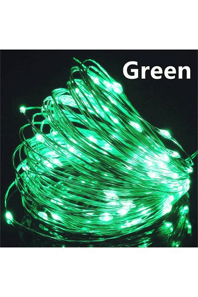 Acosh neon 1m Eu Plug Green Usb Led Fairy Lights Copper Wire String 20m 200led Holiday Outdoor Lamp Garland For
