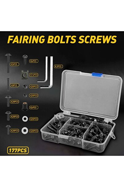 Choice4 مجموعة براغي زجاجية ملونة من الألومنيوم لتركيب غطاء الدراجة النارية، ...