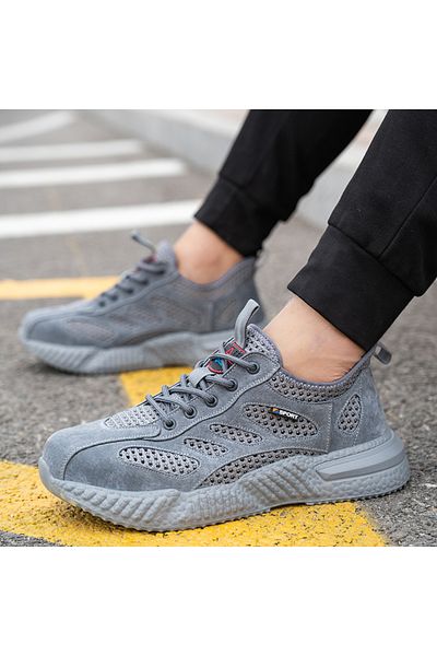Choice 43 black Summer Work Shoes with Protection Breathable Lightweight Safety ShoesSteel Toe Cap Working