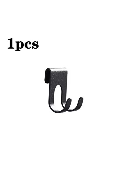 Choice 5.5X4cm 1pcs-black Hooks Bathroom Hook Space Aluminum Shower Hooks Ove...
