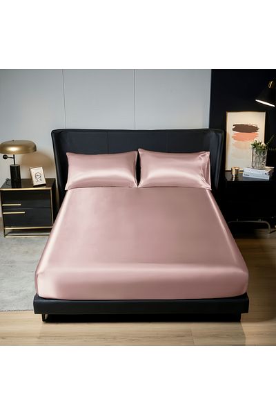 Choice 180x200cm SD-1s-qian fen UPzo 100%Polyester 1pcs satin surface Bedding Fitted Sheet（No pillowcase）El