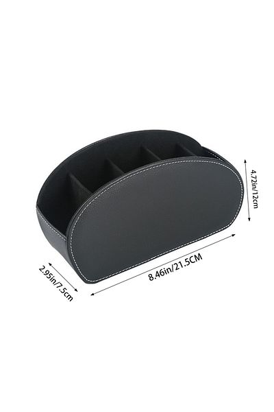Choice 1pcs Remote Control Storage Box PU Leather Cosmetic Storage Box Suitable for Staplers Scissors Ruler