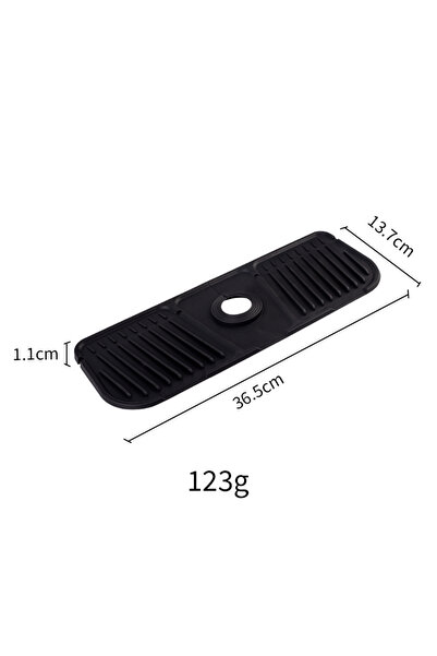 Choice Black Small Kitchen Silicone Faucet Mat Faucet Water Catcher Mat Sink ...
