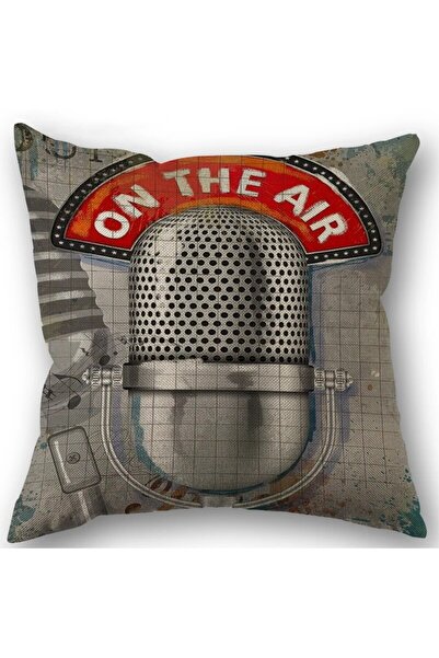 Choice 45X45cm One Sides 1 Music Style Throw Pillow Cover Guitar Microphone H...