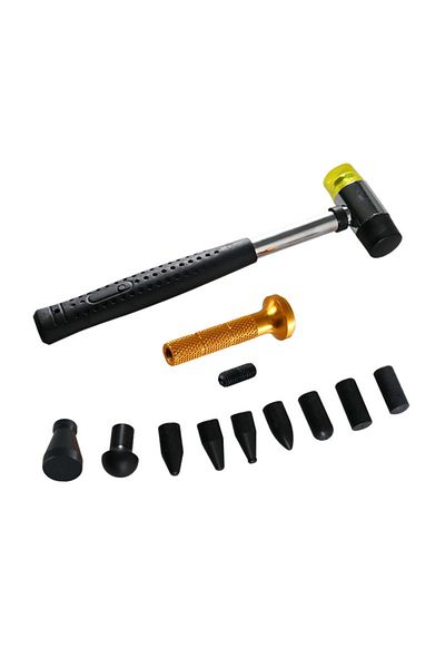 Choice 1SET 9 Heads Car Dent Hammer Repair Dings Removal Tools Hail Bulge Remover Tap Down Pen Auto Sheet M