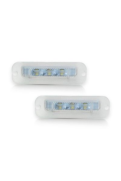 Choice WHITE 2X Full LED License Plate Light For Mercedes Benz G-Class W463 G500 G550 G55 G63 G65 AMG 12V C