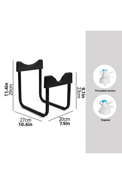 Choice 3pcs Black Convenient Inverted Water Dispenser, Universal Inverted Stand For Bottled Water With Wate