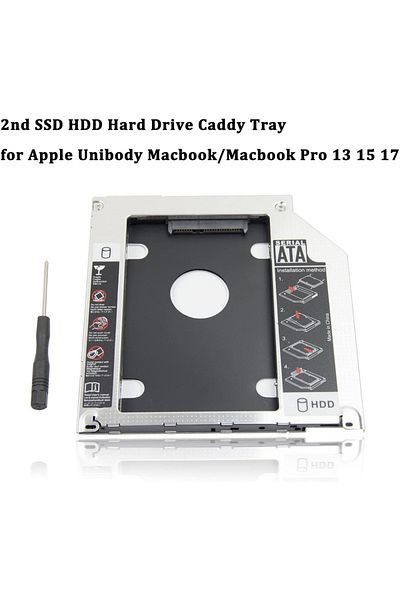 Ninth World New Aluminum SATA 3.0 2nd HDD Caddy 9.5mm SSD Case HDD Enclosure For Apple Macbook Pro Air 13" 15...