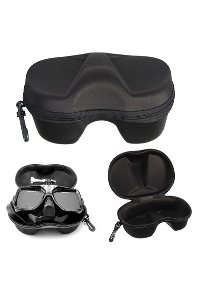 Choice Diving Glasses Storage Box Underwater Goggles Glasses Storage Diving Face Cover Snorkel Zipper Ca...