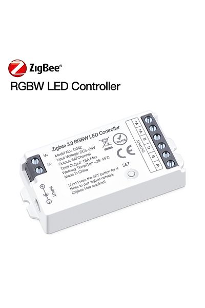 Lcamaw RGBW Controller Zigbee 3.0 Smart Home RGB Led Controller,Wifi Switch for 5050/2835 Neon COB Led Tape