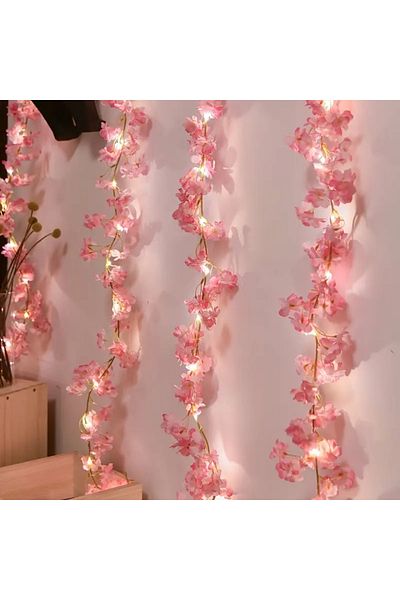 haoze 2M 20 LED Pink 1PC 2M 20 LED Cherry Blossom String Light Courtyard Lights New Year Decoration For Pa