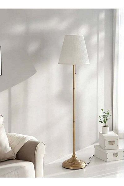 ARSTID Floor Lamp White/Gold155x36cm