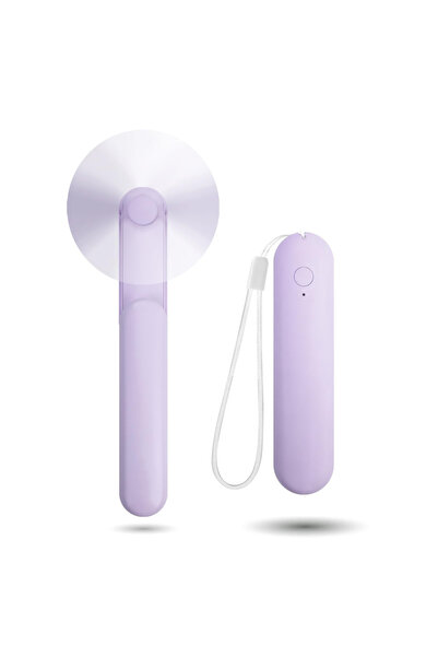 Choice4 PURPLE Handheld Mini Fan, Portable Small Pocket Fan, USB Rechargeable...