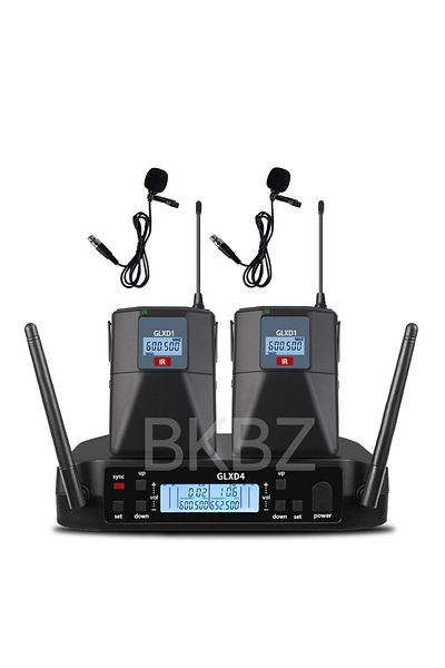 Choice Lavalier-EU Plug G58 600-699MHz Headset Profressional Wireless Microphone System Automatic Scan 2 Ch