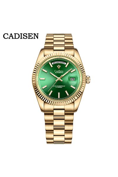 Choice Green gold CADISEN DD40 Men Watches Luxury Automatic Watch Men AR Sapphire Glass Mechanical Wristwat