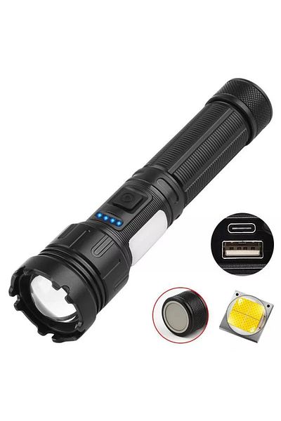 Generic 25W Super Bright Rechargeable LED Flashlight
