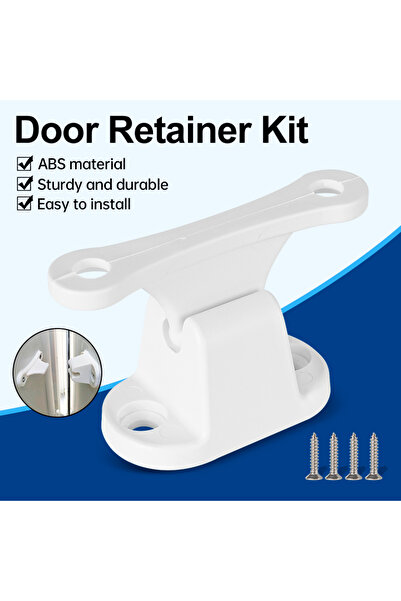 Choice1 White Motorhome door stopper, T-shaped door stopper fixed buckle set,...