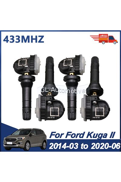 Choice 2014-03 to 2020-06 For Ford Kuga II 4PCS 4PCS Tire Pressure Monitoring Sensor For Ford Kuga II 2014