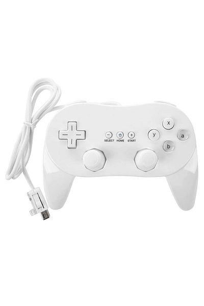 APWIKOGER WHITE For Wii Controller Joypad Joystick Gamepad For Nintendo Wii Second Generation Classic Wired Ga