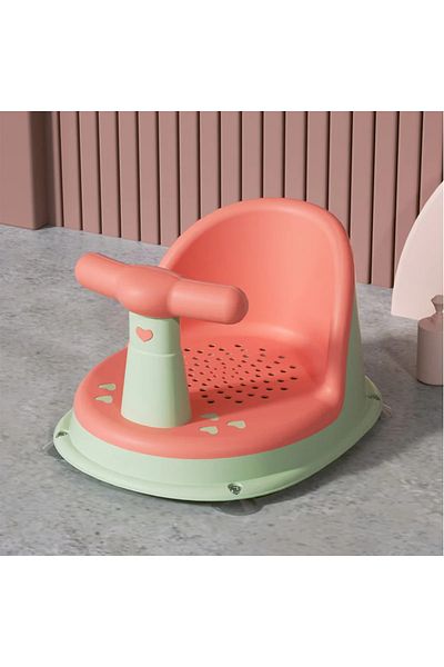 Choice 1-Pink Green Baby bathtub seat is safe, non slip, and suitable for newborn baby care. Adorable showe