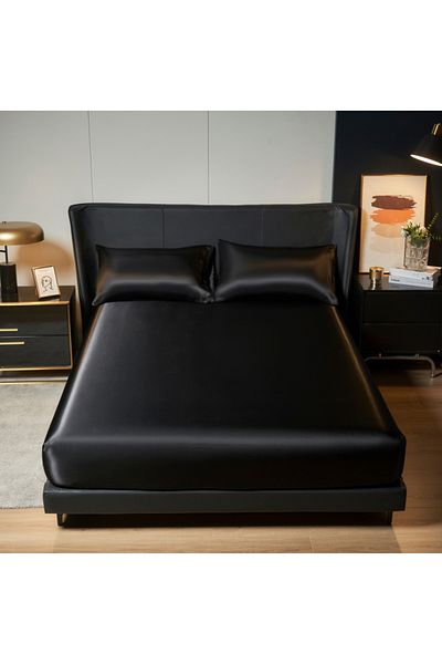 Choice King SD-1s-hei se UPzo 100%Polyester 1pcs satin surface Bedding Fitted Sheet（No pillowcase）Elastic B