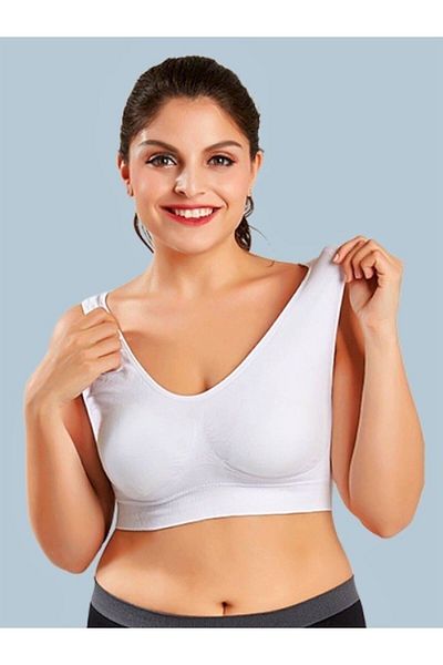 MİSTİRİK Sutien cu corset fără sudură model Panax - Culoare albă