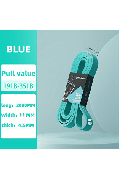 Choice حزام مطاطي أزرق للياقة البدنية للرجال، حزام سحب، حبل سحب، مساعد تمارين القوة