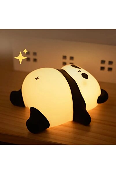 GGBEE Lying Panda LED Night light Silicone Rabbit Touch Sensor lamp Cute Animal Light Bedroom Decor Gift f