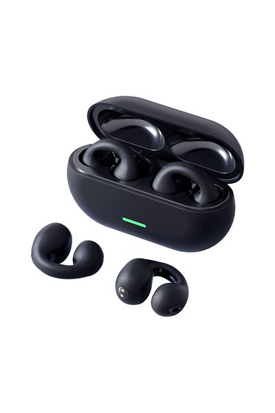 Choice Black New Bluetooth Wireless Ear Clip-on Headphones 5.3 Hd Noise Cancelling Sports Gaming Headsets F