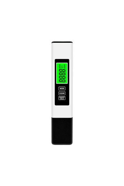 Shunmaii White 4 in 1 Digital Water Tester TDS Meter 0-9990 PPM Water Quality Tester Pen Backlit LCD Display