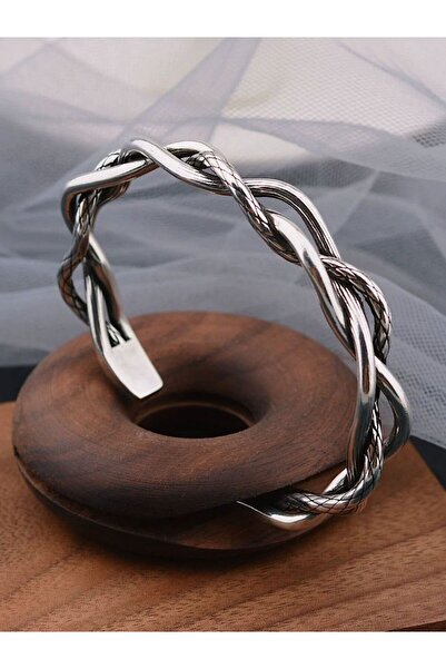 Choice سوار مجوهرات رجالي عتيق، سوار منسوج ملتوي، أساور للنساء والرجال، مصنوع...