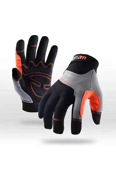 Choice L GRAY Work Gloves Men & Women, Utility Mechanic Working Gloves High Dexterity Touch Screen For Mult