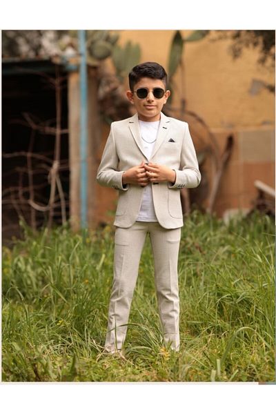 güncüoğlu Güncüoglu Joger Children's Suit with Bag Pocket and Tee Shirt Combined Pants with Laces