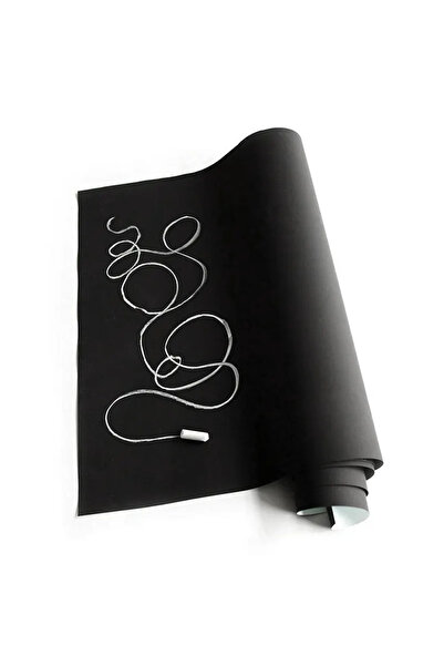 Choice ملصق سبورة أسود 45 × 200 سم، ذاتي اللصق، قابل للإزالة وإعادة الاستخدام...