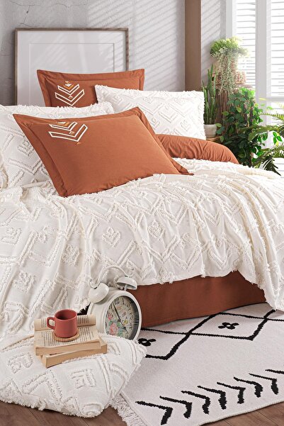 Osmanlı Home Concept İyi Geceler İstanbul Aztec Çift Kişilik Yatak Örtüsü Seti