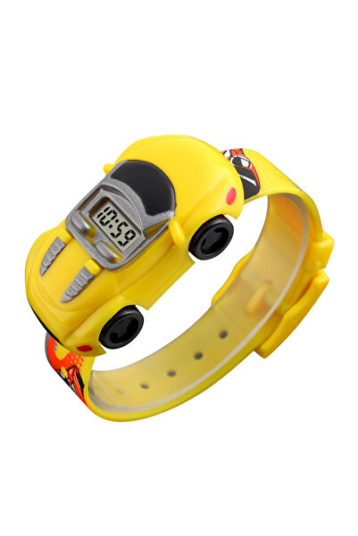 Choice ساعة يد للأطفال من سكيمي، صفراء زاهية، بتصميم كرتوني مبتكر، مع عرض الت...