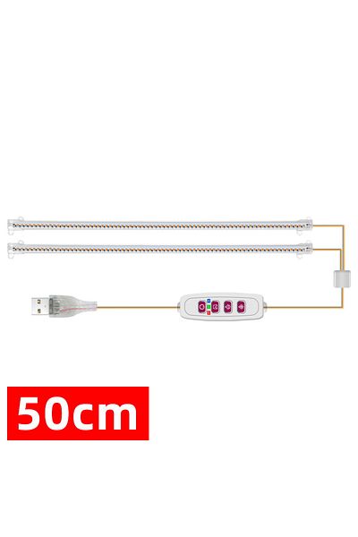 JGT Sunlight 50CM(One Tows Two) 1/2/3/4 LED Grow Light Strips for Indoor Plants USB Full Spectrum Phyto